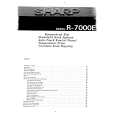 SHARP R7000E Instrukcja Obsługi