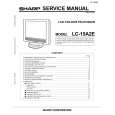 SHARP LC15A2E Instrukcja Serwisowa
