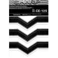 SHARP CE125 Instrukcja Obsługi