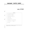 SHARP SF-A54 Katalog Części