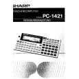 SHARP PC1421 Instrukcja Obsługi