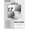 SHARP UXB700 Instrukcja Obsługi