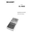 SHARP EL9900 Instrukcja Obsługi