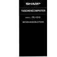 SHARP PC1212 Instrukcja Obsługi