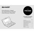 SHARP PWE500 Instrukcja Obsługi