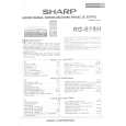 SHARP RG675H Instrukcja Serwisowa