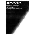 SHARP PC-9320T Instrukcja Obsługi