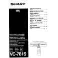 SHARP VC-781S Instrukcja Obsługi