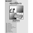 SHARP UX73 Instrukcja Obsługi