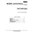 SHARP WQ750HT/BK Instrukcja Serwisowa