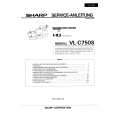 SHARP VLC750S Instrukcja Serwisowa
