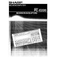 SHARP PCE220 Instrukcja Obsługi