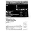 SHARP VC-583N Instrukcja Obsługi
