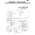 SHARP ER-A770 Katalog Części