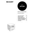 SHARP AR200 Instrukcja Obsługi
