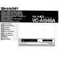 SHARP VC-A104SA Instrukcja Obsługi