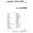 SHARP SF-9400 Katalog Części