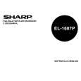 SHARP EL1607P Instrukcja Obsługi