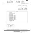 SHARP PC-AX40 Katalog Części