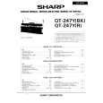 SHARP QT247Y Instrukcja Serwisowa