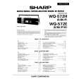 SHARP WQ572H/E Instrukcja Serwisowa