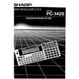 SHARP PC1425 Instrukcja Obsługi