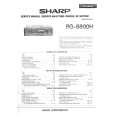 SHARP RG6800H Instrukcja Serwisowa