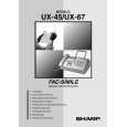 SHARP UX67 Instrukcja Obsługi