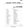SHARP SF-9500 Katalog Części