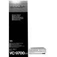 SHARP VC-9700 Instrukcja Obsługi
