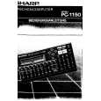 SHARP PC1150 Instrukcja Obsługi