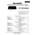 SHARP ST307H Instrukcja Serwisowa