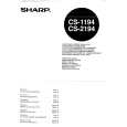 SHARP CS1194 Instrukcja Obsługi